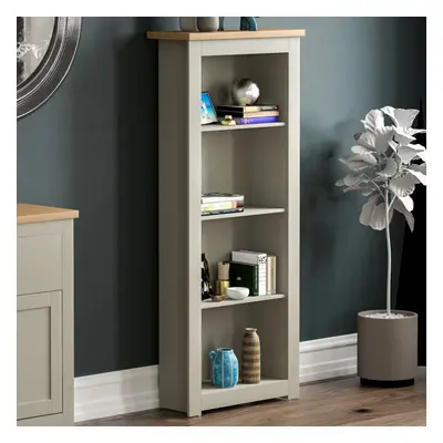 (Grey & Oak) Arlington Tier Bookcase Shelf Library Storage