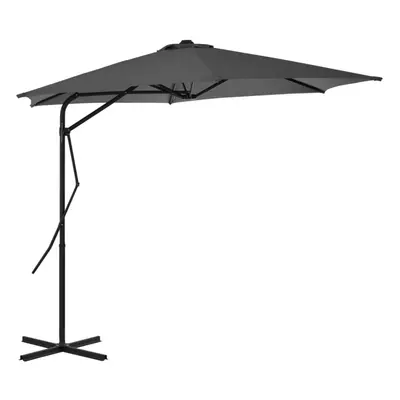 Outdoor Parasol with Steel Pole cm Anthracite