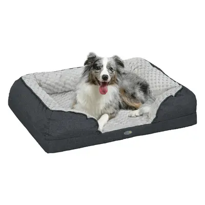 PawHut Dog Bed Calming Pet Bed Dog Mattress for Medium Dogs - Charcoal Grey