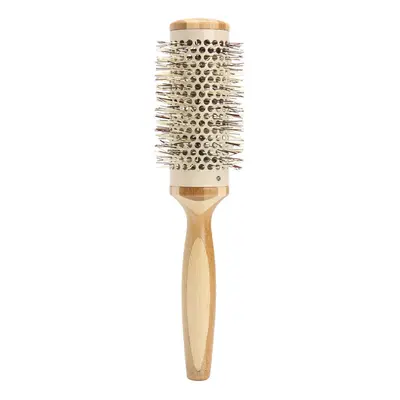 (07#) Pro Round Brush Curly Hair Roller Brush Natural Wood Hairbrush Comb Salon Tools