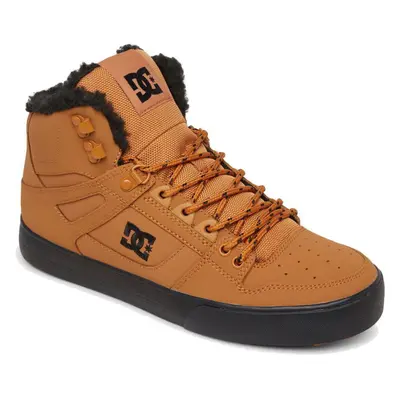 (Wheat Black, UK 8.5) DC Pure Mens High Top WC Hi Top Skate Shoes Trainers Boots Wheat