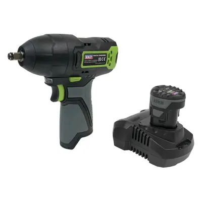 Cordless Impact Wrench - 3/8 Inch Sq Drive - 10.8V 2Ah Lithium-ion Battery