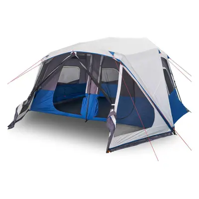 vidaXL Camping Tent with LED Light Portable Dome Tent Lightweight Tent Blue