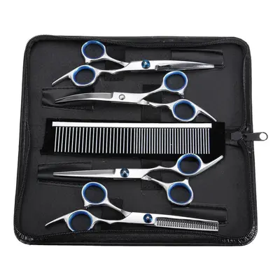 7Pcs/Lot Dog Cat Grooming Scissors Set Hair Trimmer