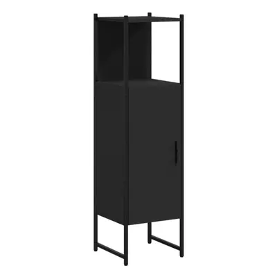 vidaXL Bathroom Cabinet Vanity Unit Storage Cupboard Black Engineered Wood