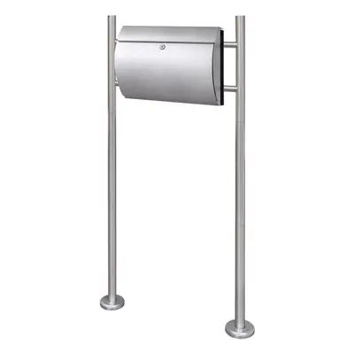 Mailbox on Stand Stainless Steel