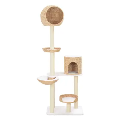 vidaXL Cat Tree with Sisal Scratching Post Seagrass Kitty Play Centre Tower