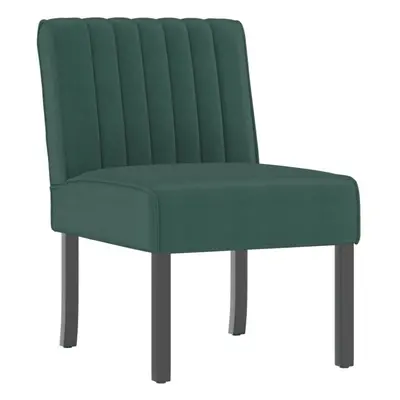 (dark green) vidaXL Slipper Chair Accent Chair Living Room Upholstered Sofa Chair Velvet