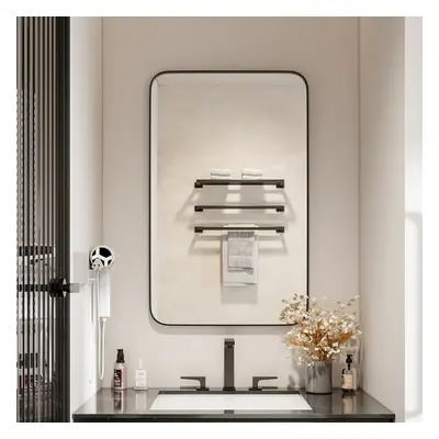 (76*122cm) Aluminum Frame Bathroom Vanity Wall Mirror with Rounded Corner