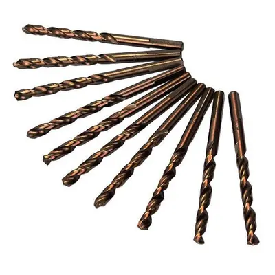 10pcs M35 1/4 Inch Shank Triangle Shank Cobalt Twist Drill Bits