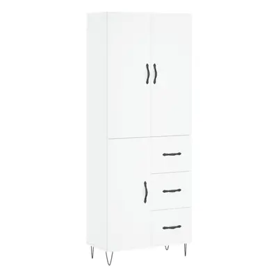 (white, door drawers) vidaXL Highboard Sideboard Storage Cabinet Home Side Cabinet Engineered Wo