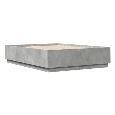 vidaXL Bed Frame Bed Base Bedstead Concrete Grey 140x200 cm Engineered Wood