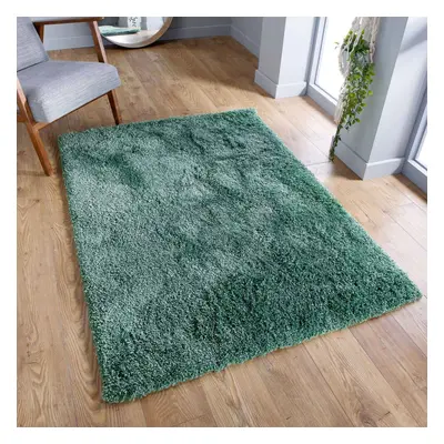 (Sage Green, x cm) Fluffy Plain SHAGGY Rugs Thick 5cm Shag Pile Small Big Large Living Room Rug 