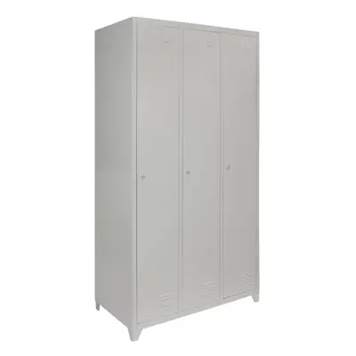 Metal Lockers Doors Steel Staff Storage Lockable Gym Changing Room School Grey