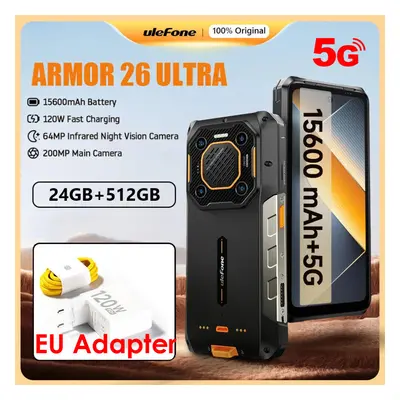 Ulefone Armor Ultra (12+12)GB+512GB Global 5G Rugged Phone 15600mAh 200MP