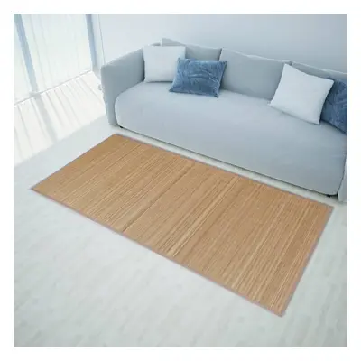 vidaXL Rug Bamboo 160x230cm Brown Office Home Living Room Flooring Carpet Mat