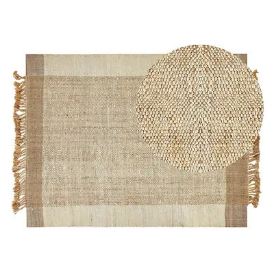 Jute Area Rug x cm Beige DEDEMLI