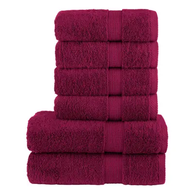 (bordeaux) vidaXL Premium Towel Set Piece Absorbent Shower Towel Bath Towels gsm