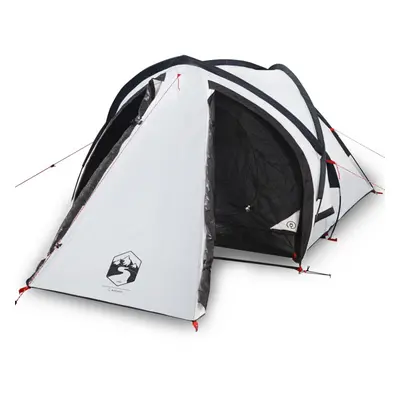 (white) vidaXL Camping Tent Persons Outdoor Hiking Portable Dome Tent Waterproof