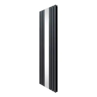 Flat Mirror Radiator - 1800mm x 565mm - Anthracite Grey