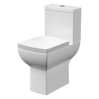 Comfort Height Toilet Pan, Cistern & Soft Close Seat - 820mm x 375mm x 610mm