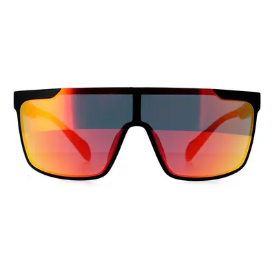 Adidas Sunglasses SP0020 02G Matte Black Orange Camo Contrast Mirror Red