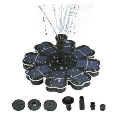 Solar Power Fountain Flower-shape Panel Energy-saving Water Pump 195mm/7.68"