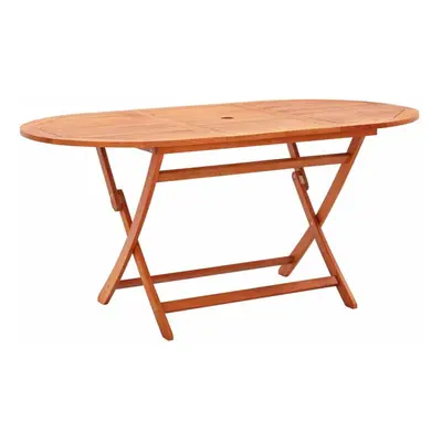 Folding Garden Table 160x85x74 cm Solid Eucalyptus Wood