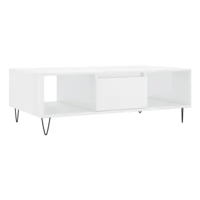 (high gloss white) vidaXL Coffee Table Side Table Telephone Table Concrete Grey Engineered Wood