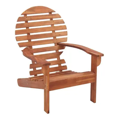 vidaXL Solid Acacia Wood Adirondack Chair Wooden Outdoor Garden Seating Chairs