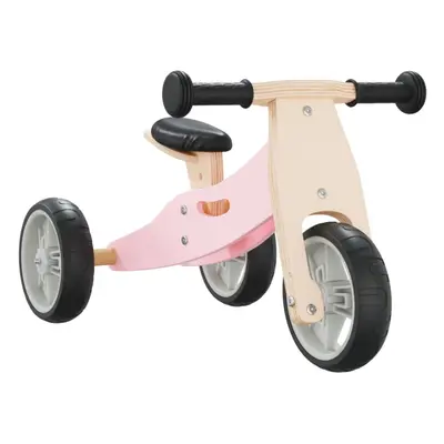 (pink) vidaXL Balance Bike for Children 2-in-1 Toddler Bike Kids Trikes Tricycle