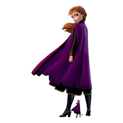 Anna Purple Coat from Frozen Official Disney Cardboard Cutout