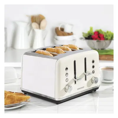 DAEWOO KENSINGTON SLICE TOASTER CREAM