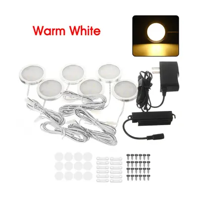 (Warm White) 2.5W 6-In-1 LED Under Cabinet Light Ceiling Panel Down Slim Kitchen Cupboard Recess