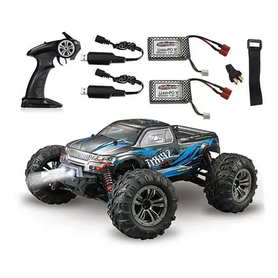 With Two Battery 2.4G 4WD 52km/h Brushless Proportional Control RC Car LED Light RTR Toys