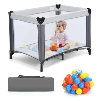 Portable Baby Crib Folding Bedside Bassinet Nursery Activity Center