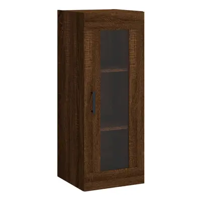 (brown oak) vidaXL Wall Mounted Cabinet Bathroom Cabinet Storage Cabinet Cupboard White