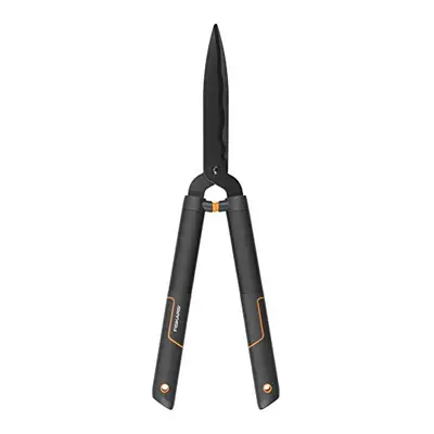 Fiskars SingleStep Hedge Shear Wavy Blade HS22, Curved Blade, Steel Blades, Length: cm, Matte Bl