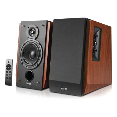 Edifier R1700BTS Active 2.0 Bluetooth Bookshelf Speaker Set - Brown