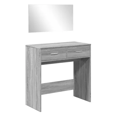 (grey sonoma) vidaXL Dressing Table with Mirror Cosmetic Table Makeup Table Vanity Desk