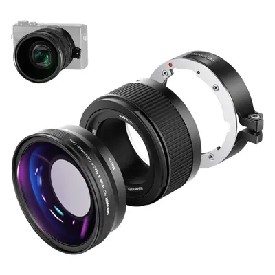 Wide Angle Lens Compatible with Canon G7X Mark III Camera, in 18mm HD Wide Angle & 10x Macro Add