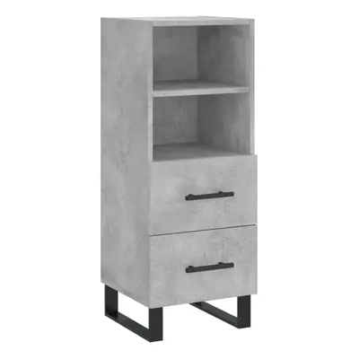 (concrete grey) vidaXL Sideboard Storage Cabinet Side Cabinet Cupboard White Engineered Wood