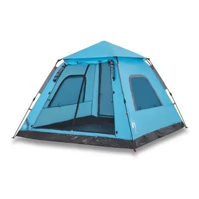 (Blue, x x cm) vidaXL Camping Tent Dome 5-Person Lightweight Tent Dome Tent Quick Release