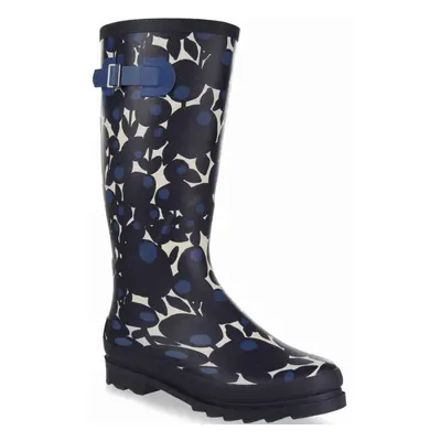 (4 UK, Berry Blue) Regatta Womens Cosy High Floral Wellington Wellies Boots