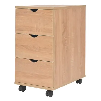 vidaXL Drawer Unit Oak Home Storage Cabinet Organiser Nightstand Furniture