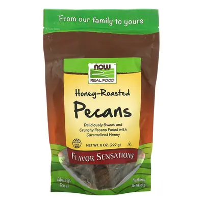 Now Foods, Real Food, Honey Roasted Pecans, oz (227 g)