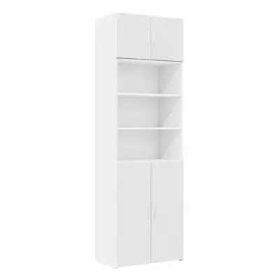 (white) vidaXL Storage Cabinet Side Cabinet Sideboard Home Cupboard Engineered Wood