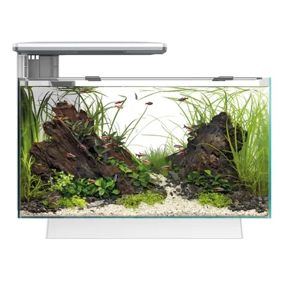 (White, Multicolour) Superfish Quadro Aquarium Fish Tank LED Lighting & Filter, Optional Cabinet