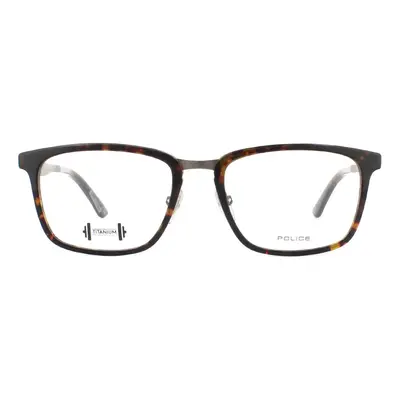 Police Glasses Frames Blackbird Ti VPL684 Shiny Havana Men