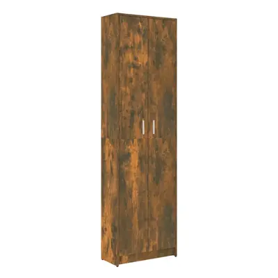 vidaXL Hallway Wardrobe Smoked Oak Engineered Wood Closet Storage Cabinet